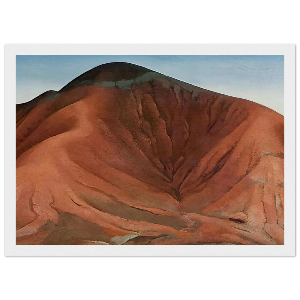 Small Purple Hills Framed Poster | Georgia O'Keeffe Framed Prints Wall Art | Georgia O Keeffe Prints