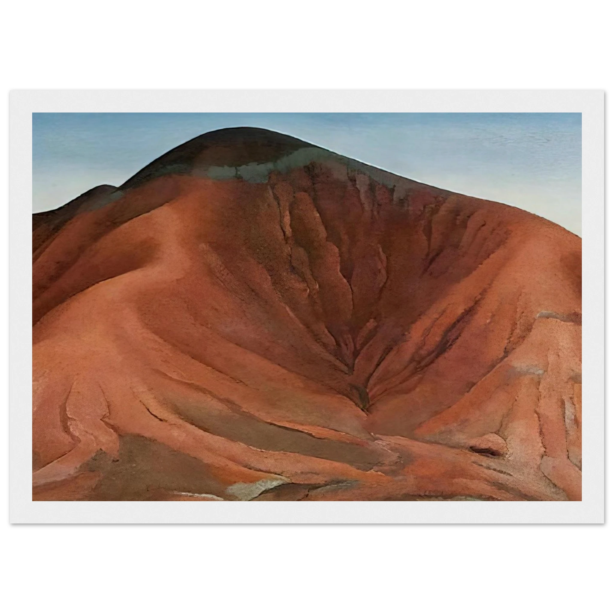 Small Purple Hills Framed Poster | Georgia O'Keeffe Framed Prints Wall Art | Georgia O Keeffe Prints