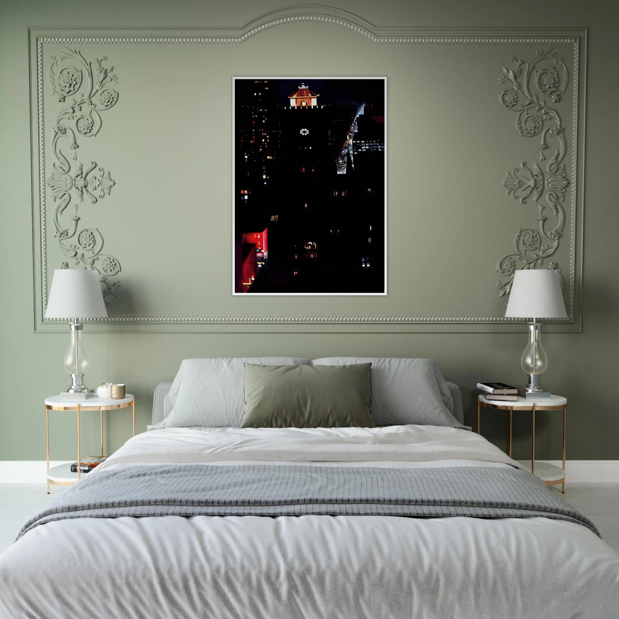 New York Night Framed Poster | Georgia O'Keeffe Framed Prints Wall Art | Georgia O Keeffe Prints