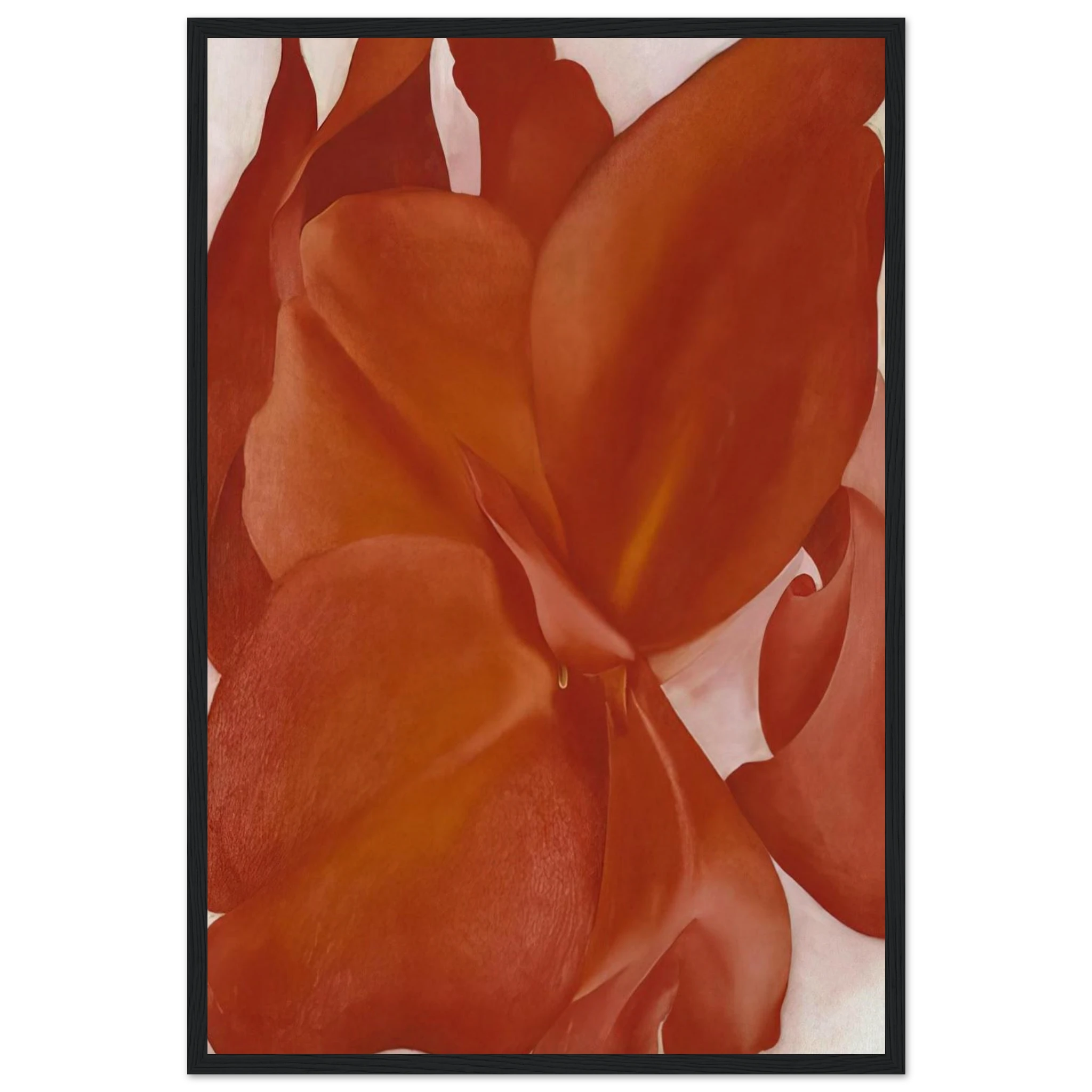 Red Cannas Framed Poster | Georgia O'Keeffe Framed Prints Wall Art | Georgia O Keeffe Prints