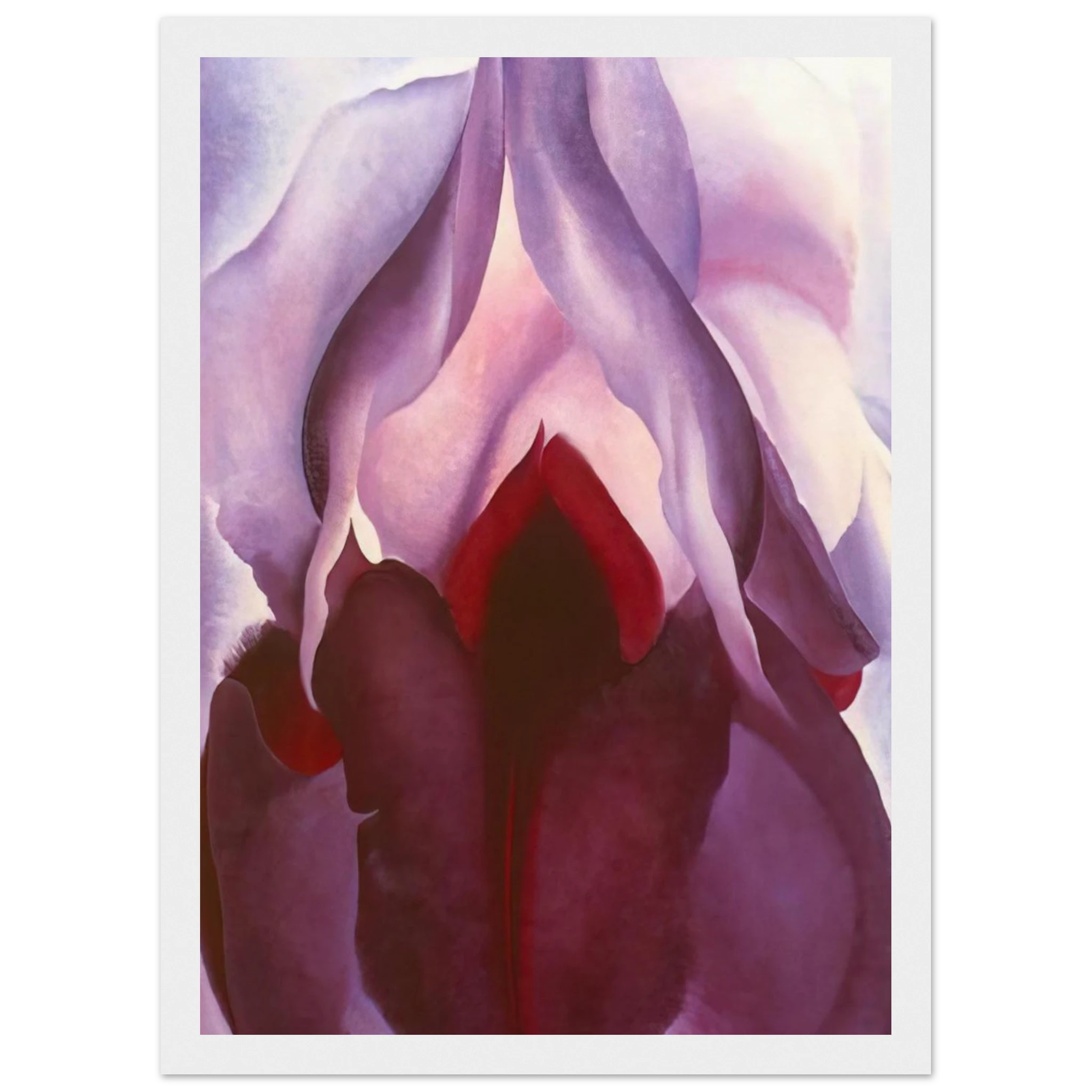 Flower of Life II Framed Poster | Georgia O'Keeffe Framed Prints Wall Art | Georgia O Keeffe Prints