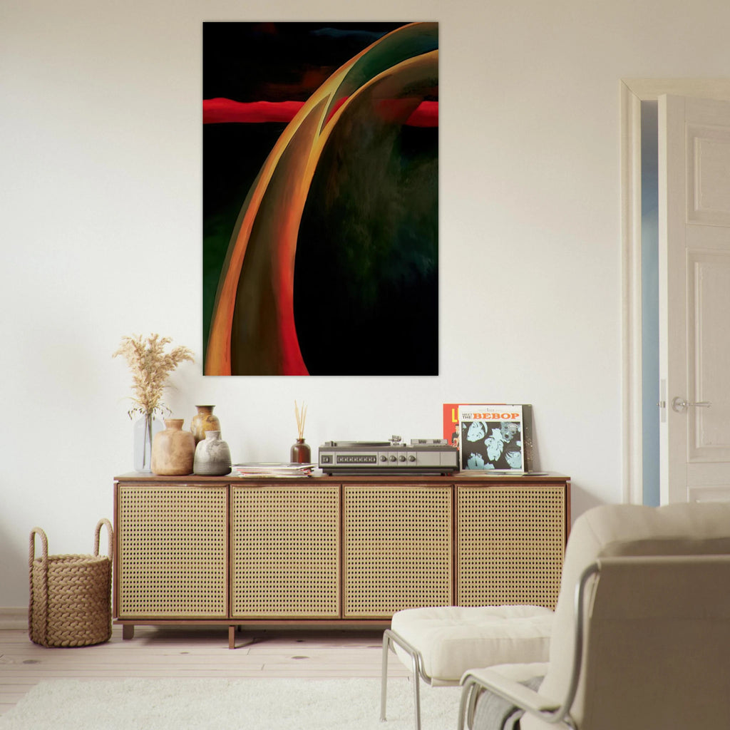 Red and Orange Streak Poster | Georgia O'Keeffe Poster | Georgia O Keeffe Prints