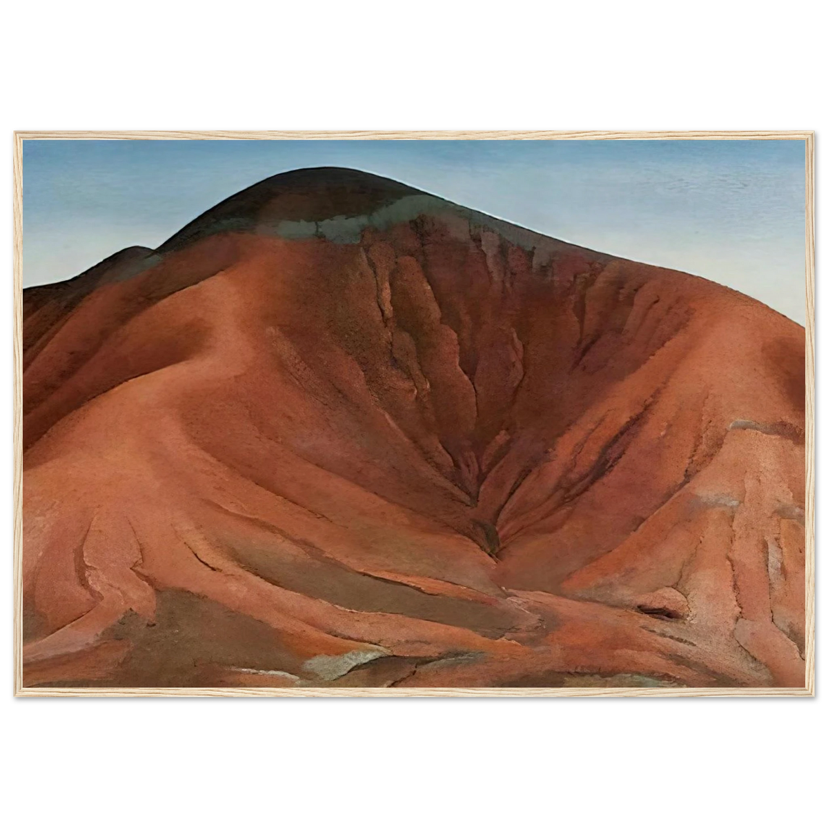 Small Purple Hills Framed Poster | Georgia O'Keeffe Framed Prints Wall Art | Georgia O Keeffe Prints