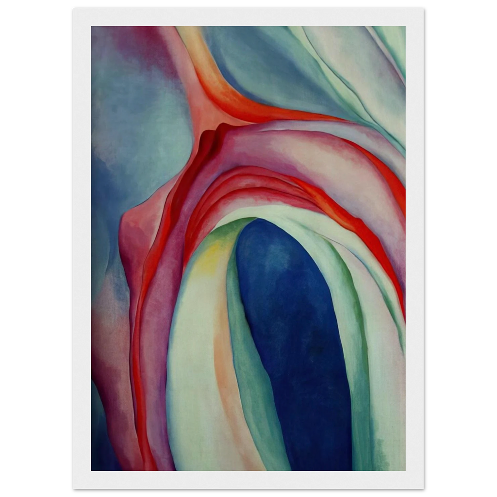 Music Pink and Blue II Framed Poster | Georgia O'Keeffe Framed Prints Wall Art | Georgia O Keeffe Prints