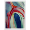 Music Pink and Blue II Framed Poster | Georgia O'Keeffe Framed Prints Wall Art | Georgia O Keeffe Prints