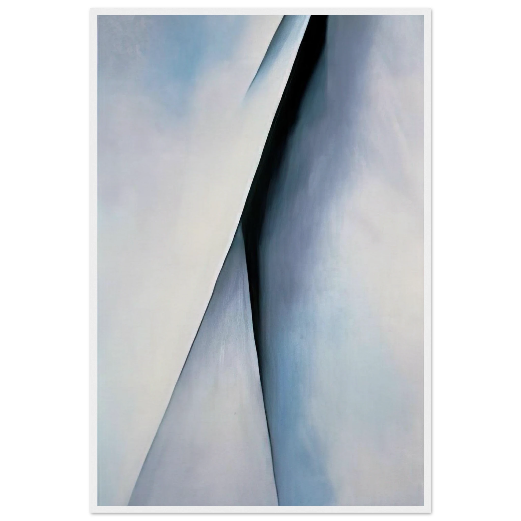 Abstraction White Framed Poster | Georgia O'Keeffe Framed Prints Wall Art | Georgia O Keeffe Prints