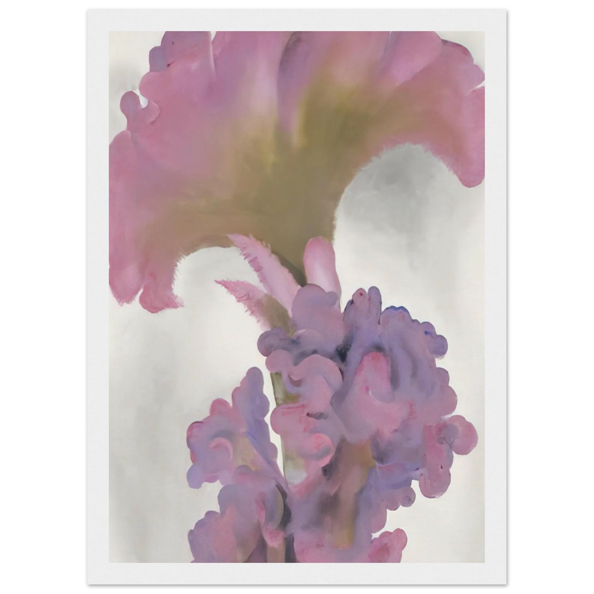 Coxcomb Framed Poster | Georgia O'Keeffe Framed Prints Wall Art | Georgia O Keeffe Prints