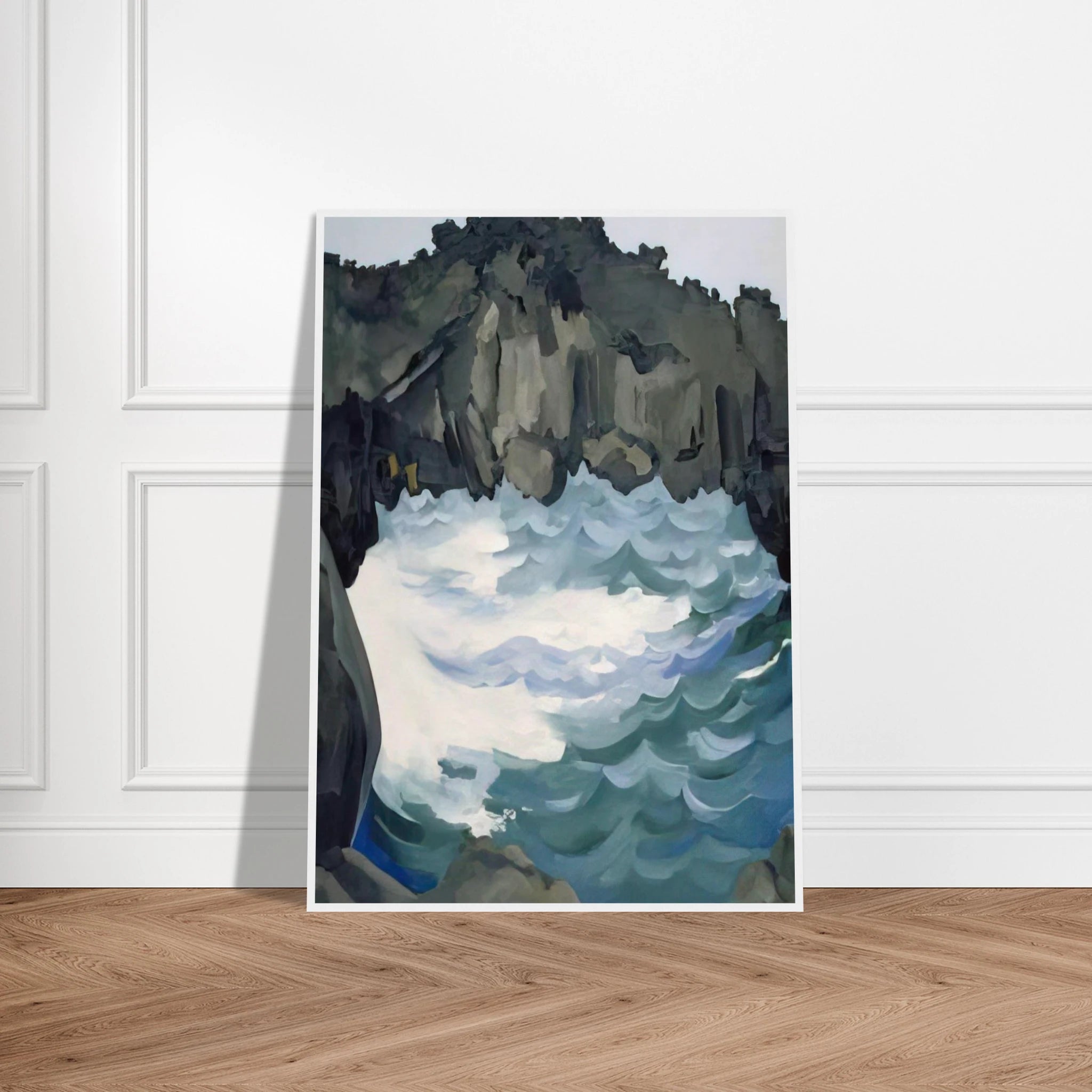 Black Lava Bridge, Hana Coast-No. I Framed Poster | Georgia O'Keeffe Framed Prints Wall Art | Georgia O Keeffe Prints