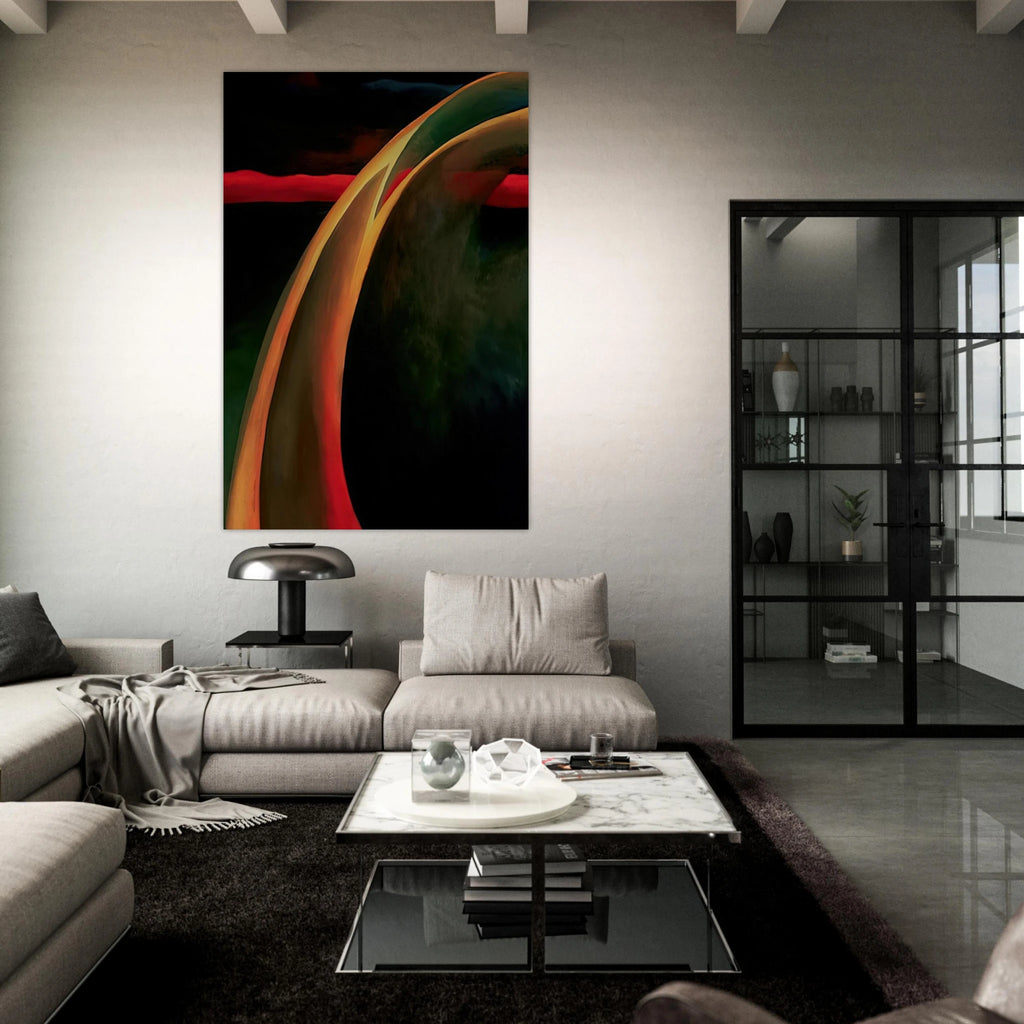 Red and Orange Streak Poster | Georgia O'Keeffe Poster | Georgia O Keeffe Prints