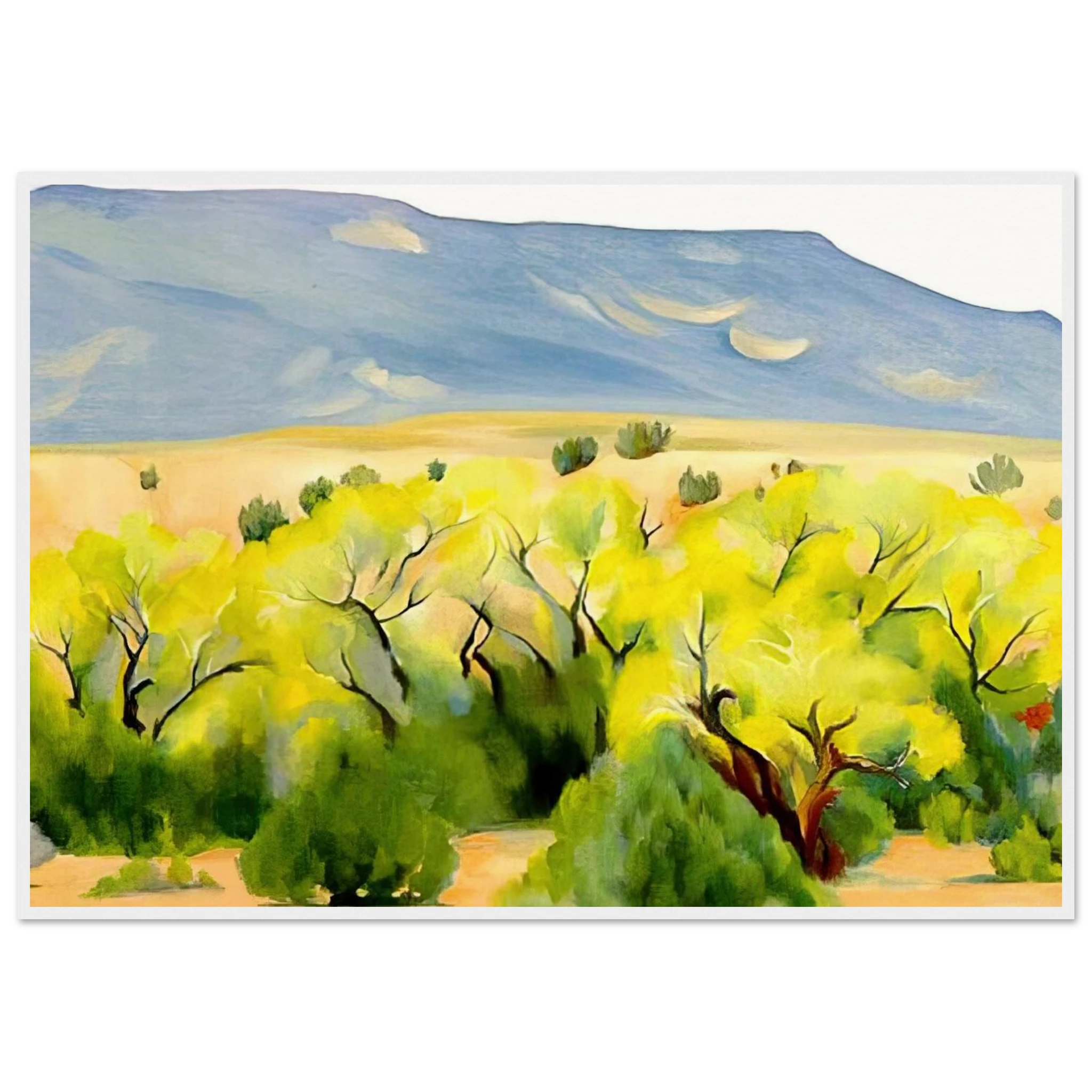 Cottonwood III Framed Poster | Georgia O'Keeffe Framed Prints Wall Art | Georgia O Keeffe Prints