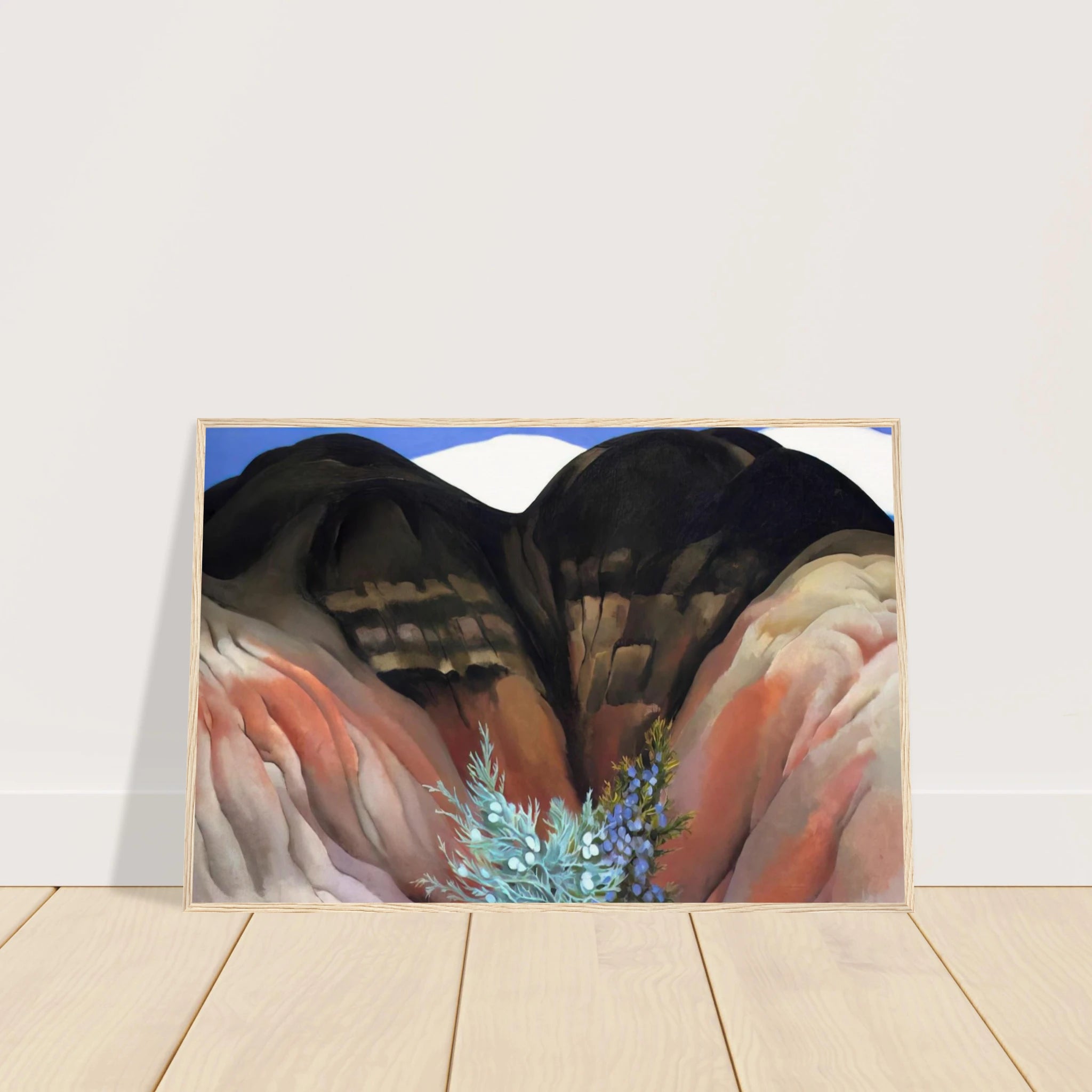 Black Hills with Cedar Framed Poster | Georgia O'Keeffe Framed Prints Wall Art | Georgia O Keeffe Prints