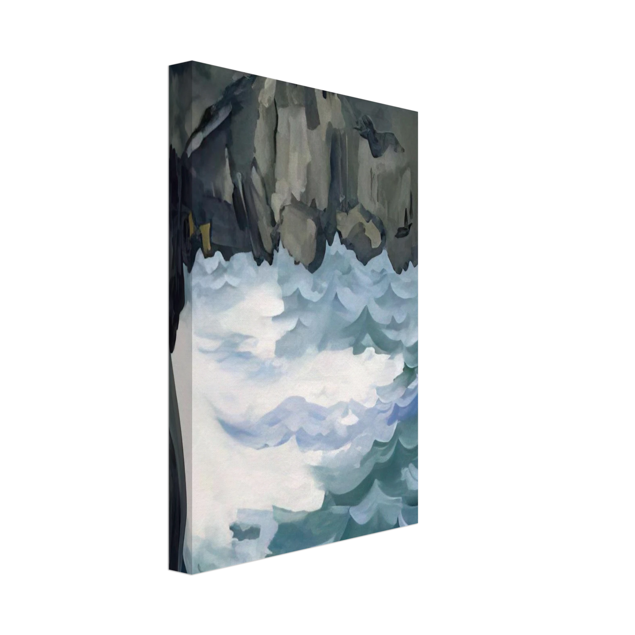 Black Lava Bridge, Hana Coast-No. I Canvas | Georgia O'Keeffe Canvas | Georgia O Keeffe Prints