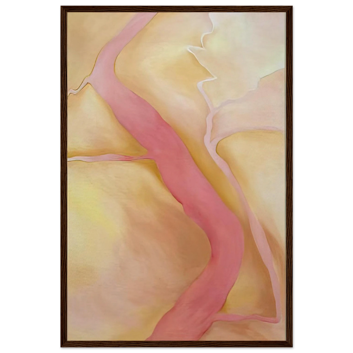 It Was Yellow and Pink II Framed Poster | Georgia O'Keeffe Framed Prints Wall Art | Georgia O Keeffe Prints