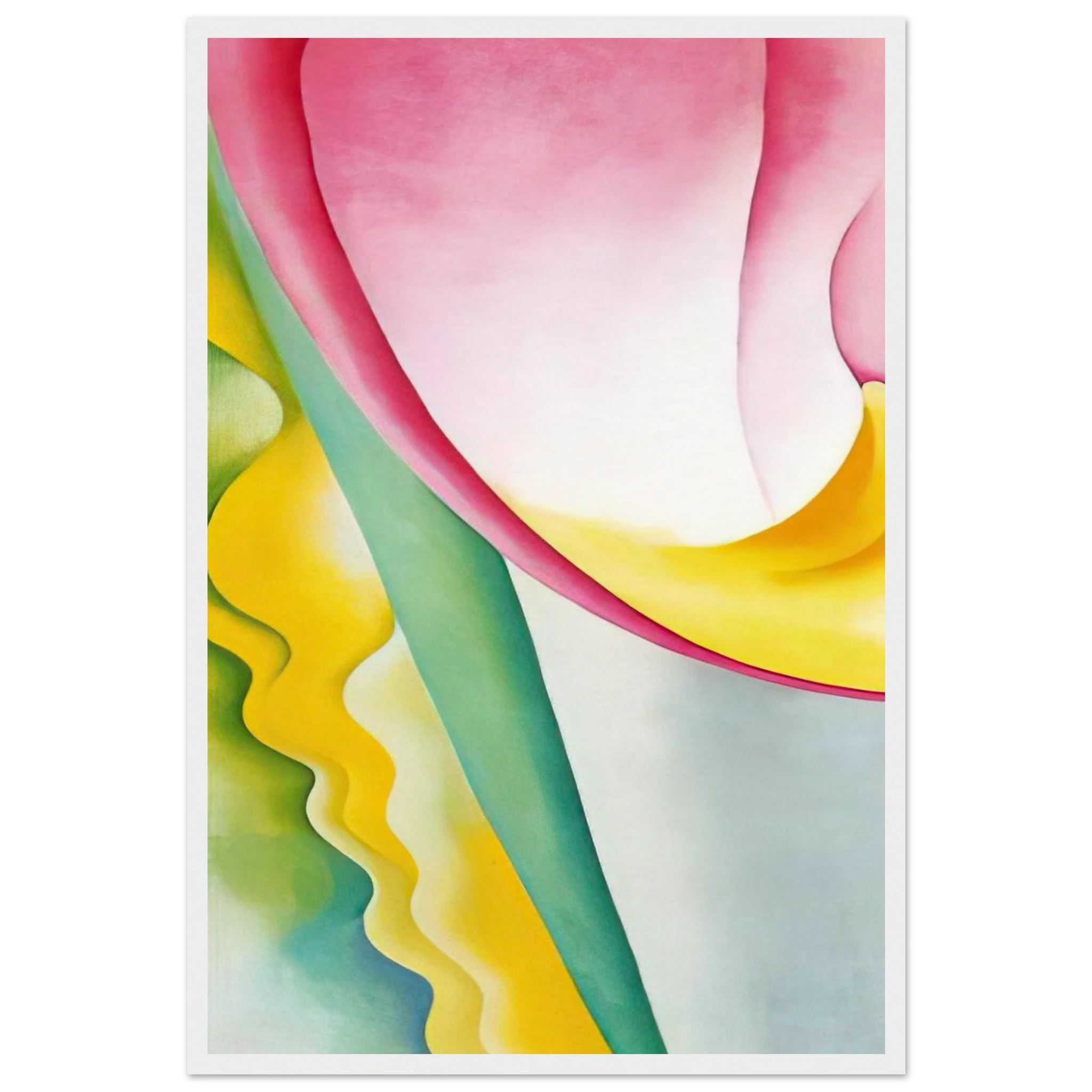 Abstraction No. 77  Tulip  Framed Poster | Georgia O'Keeffe Framed Prints Wall Art | Georgia O Keeffe Prints