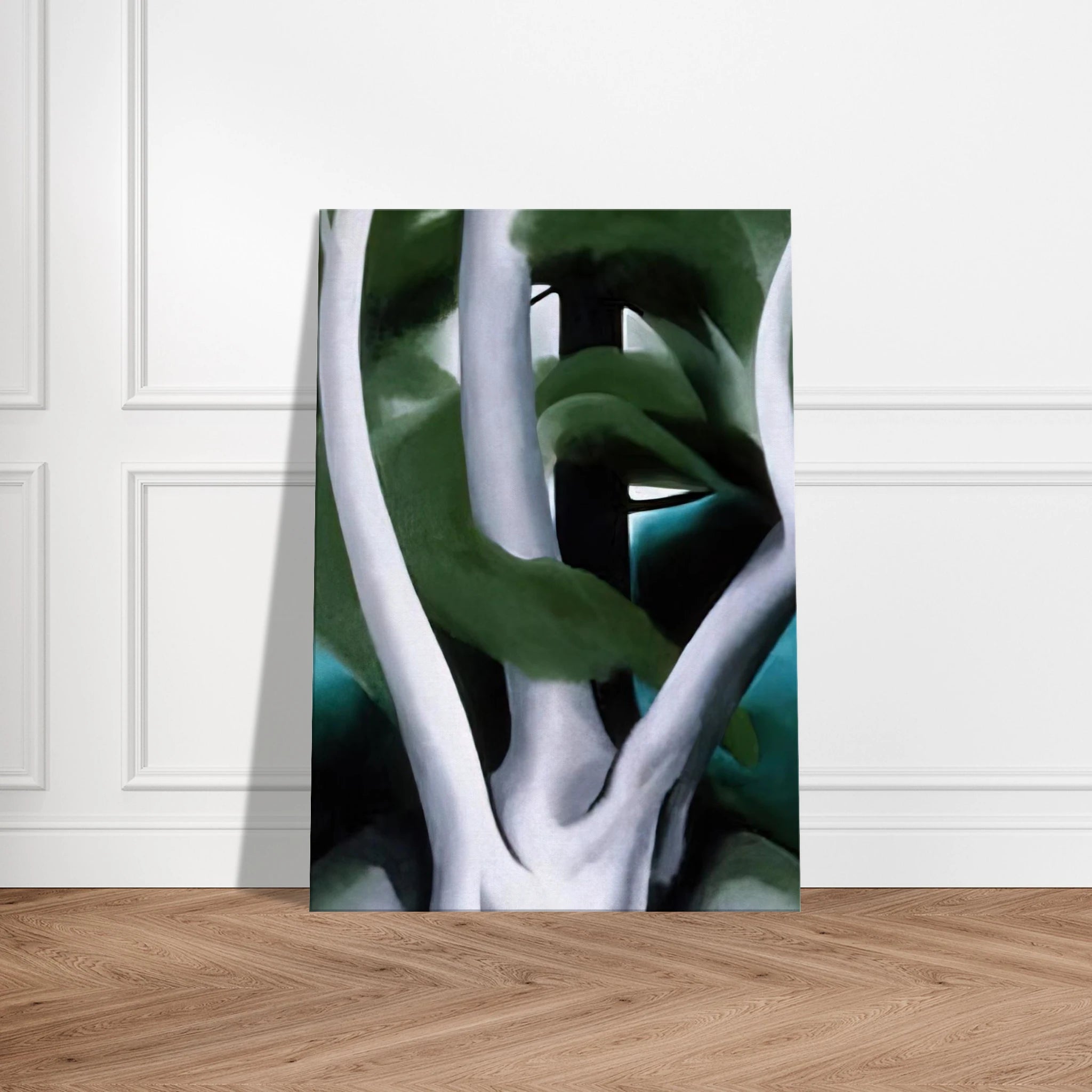 Birch and Pine Tree No. 1 Canvas | Georgia O'Keeffe Canvas | Georgia O Keeffe Prints
