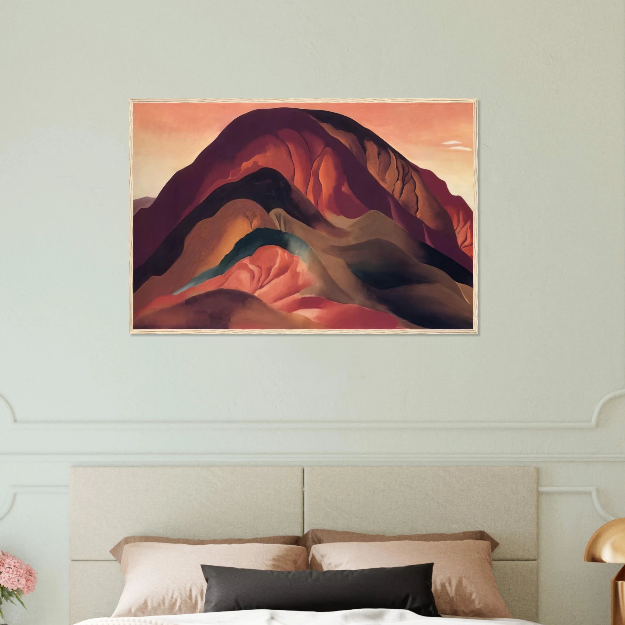 Rust Red Hills Framed Poster | Georgia O'Keeffe Framed Prints Wall Art | Georgia O Keeffe Prints