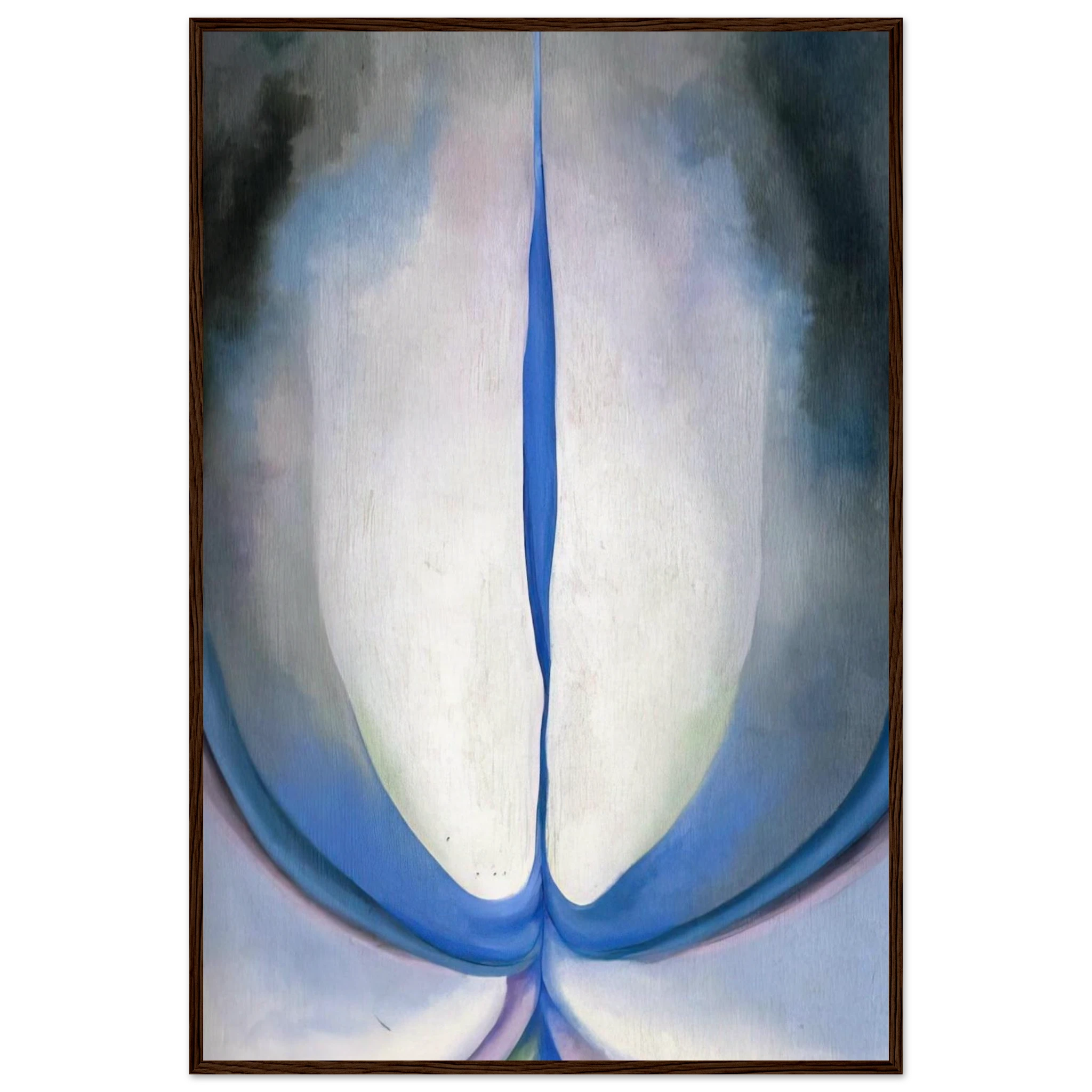 Blue Line Framed Poster | Georgia O'Keeffe Framed Prints Wall Art | Georgia O Keeffe Prints