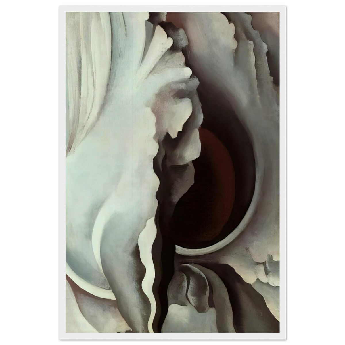 Black Iris Framed Poster | Georgia O'Keeffe Framed Prints Wall Art | Georgia O Keeffe Prints