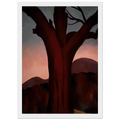 Autumn Trees - Chestnut Tree Framed Poster | Georgia O'Keeffe Framed Prints Wall Art | Georgia O Keeffe Prints