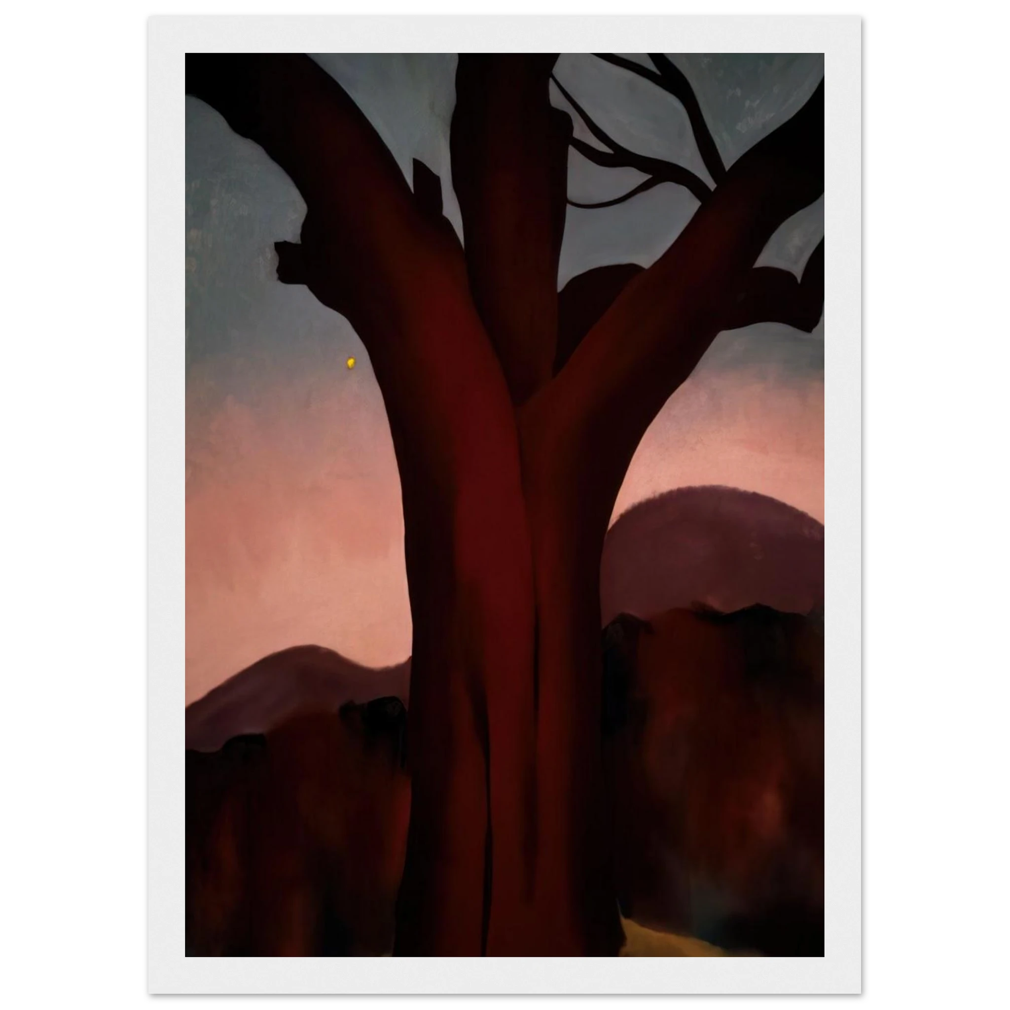 Autumn Trees - Chestnut Tree Framed Poster | Georgia O'Keeffe Framed Prints Wall Art | Georgia O Keeffe Prints