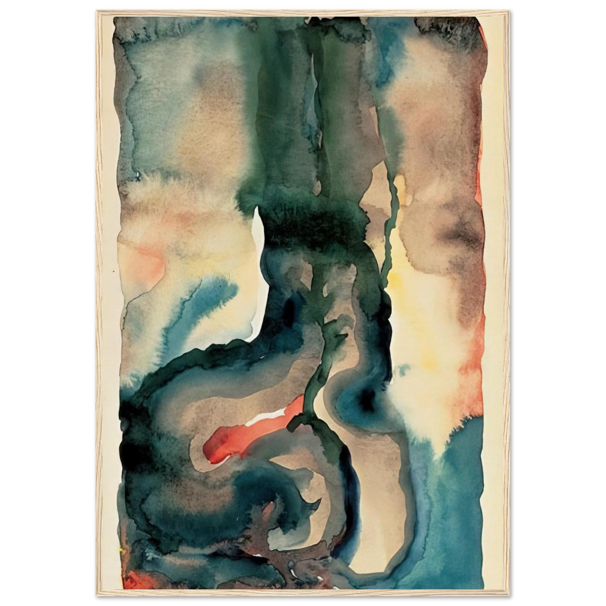 Portrait No. III Framed Poster | Georgia O'Keeffe Framed Prints Wall Art | Georgia O Keeffe Prints