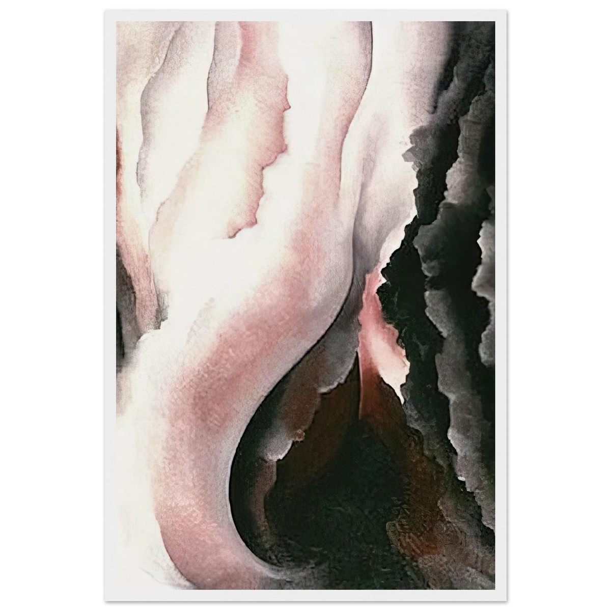 Dark Iris ?2 Framed Poster | Georgia O'Keeffe Framed Prints Wall Art | Georgia O Keeffe Prints