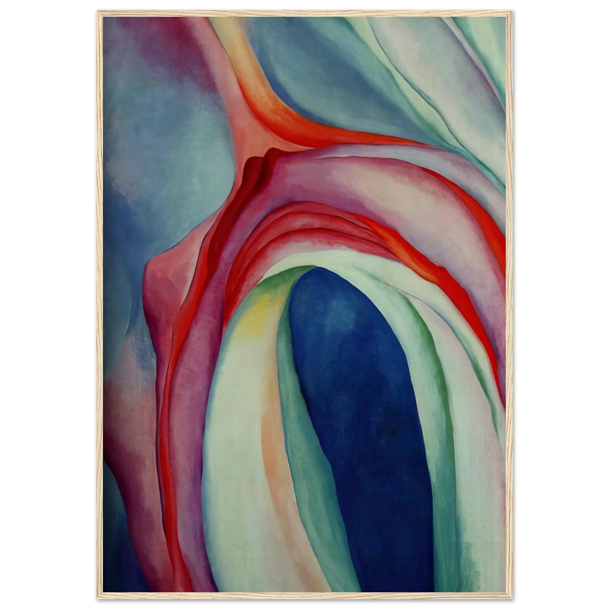 Music Pink and Blue II Framed Poster | Georgia O'Keeffe Framed Prints Wall Art | Georgia O Keeffe Prints