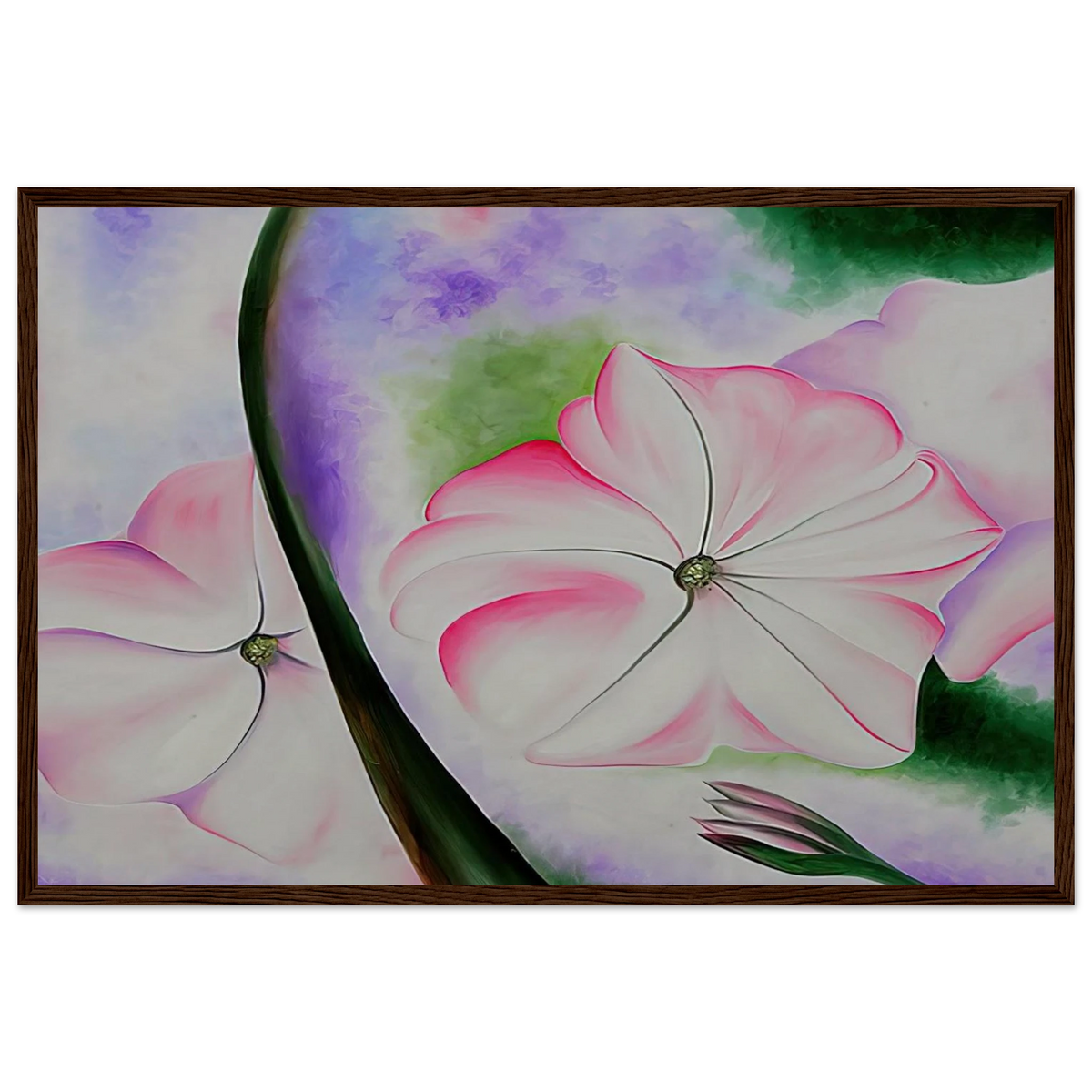 Petunia No. 2 Framed Poster | Georgia O'Keeffe Framed Prints Wall Art | Georgia O Keeffe Prints