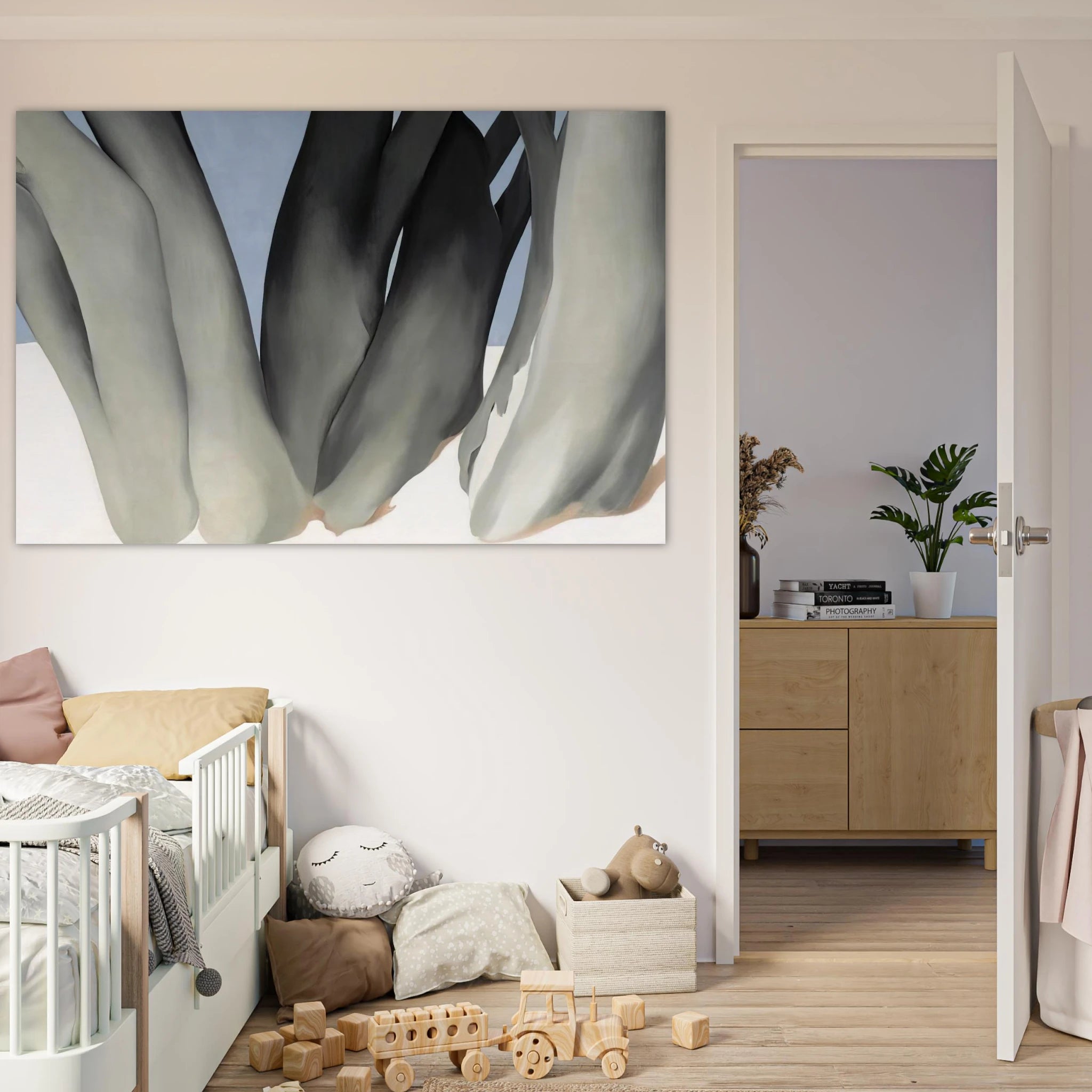 Bare Tree Trunks with Snow Poster | Georgia O'Keeffe Poster | Georgia O Keeffe Prints