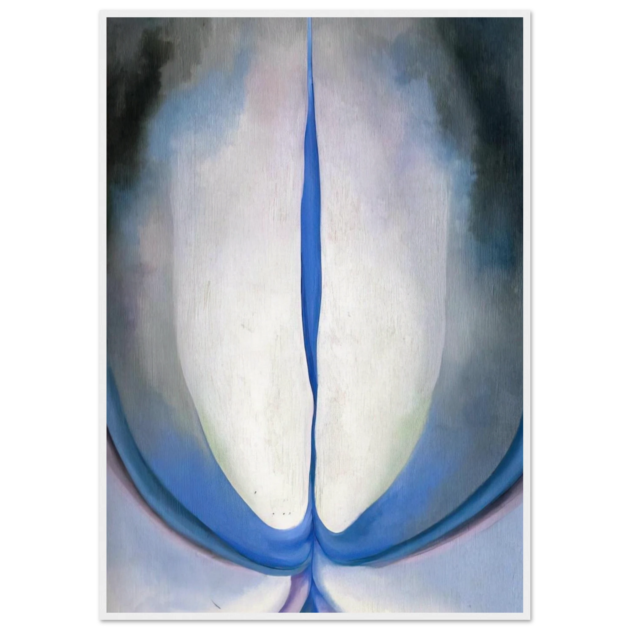 Blue Line Framed Poster | Georgia O'Keeffe Framed Prints Wall Art | Georgia O Keeffe Prints