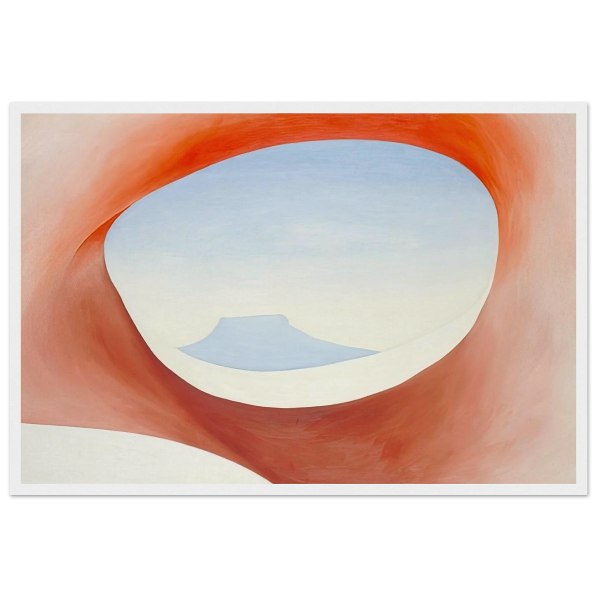 Pedernal - From the Ranch I Framed Poster | Georgia O'Keeffe Framed Prints Wall Art | Georgia O Keeffe Prints