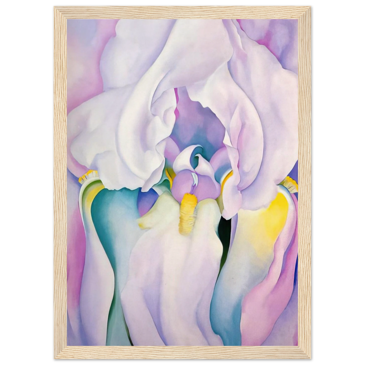 Light of Iris Framed Poster | Georgia O'Keeffe Framed Prints Wall Art | Georgia O Keeffe Prints