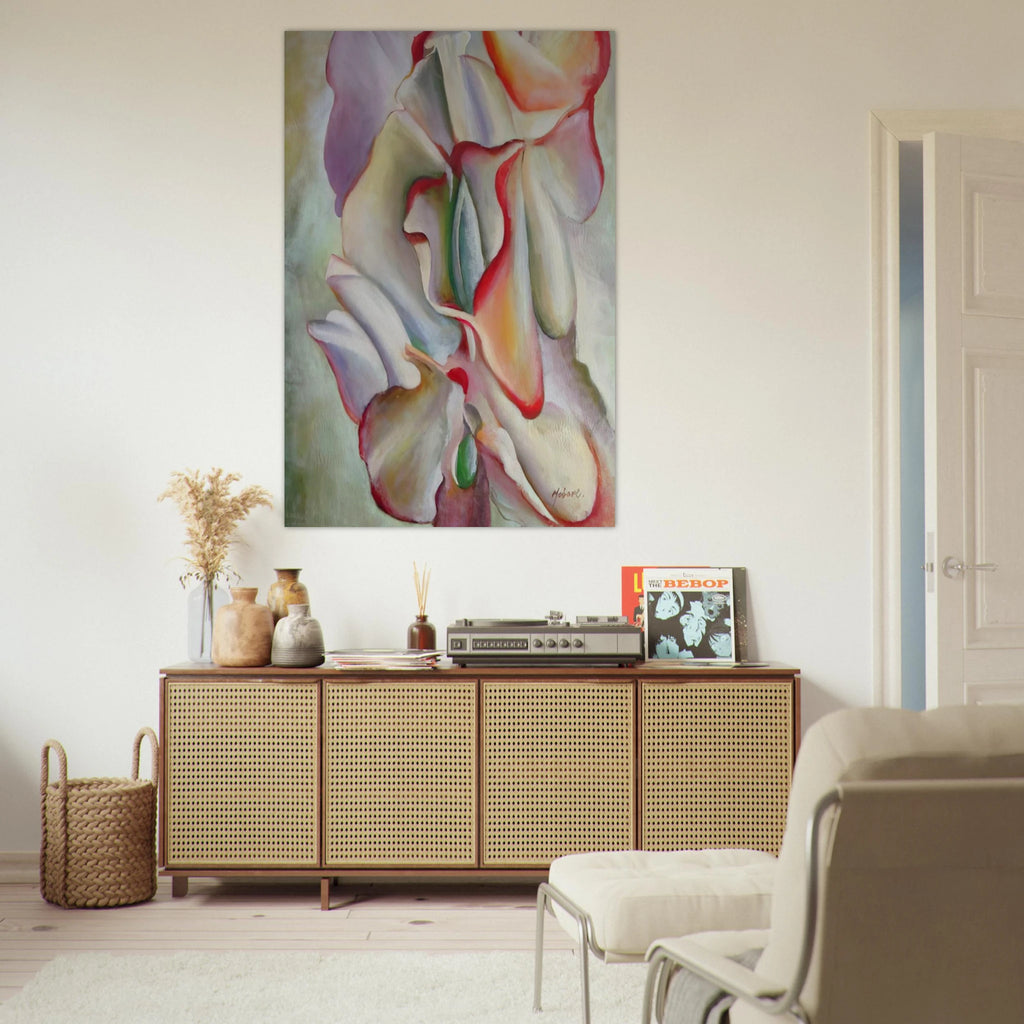 Pink Sweet Peas Poster | Georgia O'Keeffe Poster | Georgia O Keeffe Prints