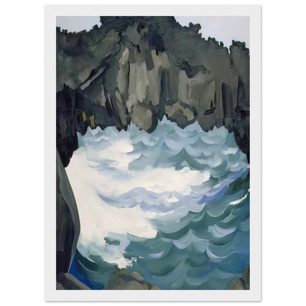 Black Lava Bridge, Hana Coast-No. I Framed Poster | Georgia O'Keeffe Framed Prints Wall Art | Georgia O Keeffe Prints