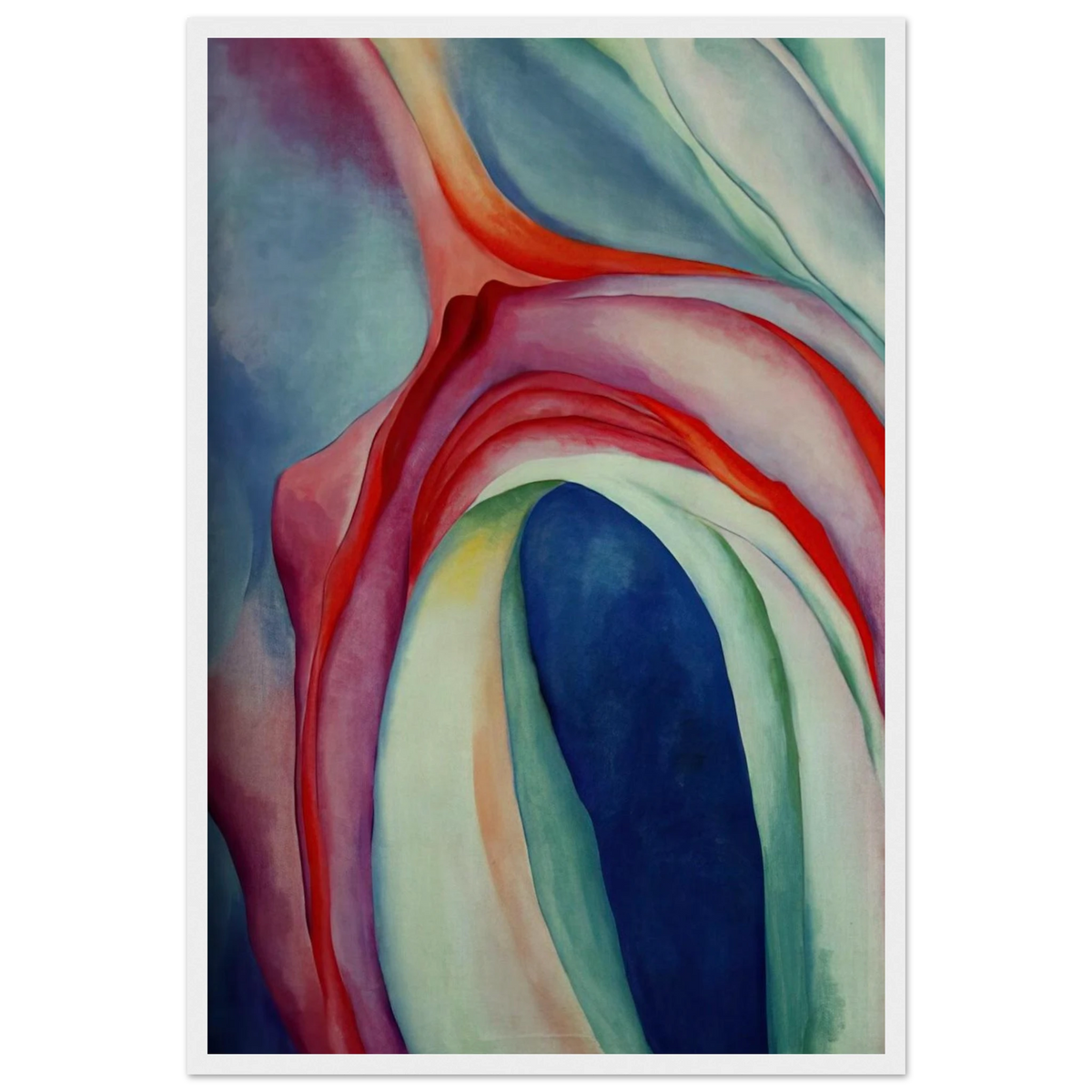 Music Pink and Blue II Framed Poster | Georgia O'Keeffe Framed Prints Wall Art | Georgia O Keeffe Prints
