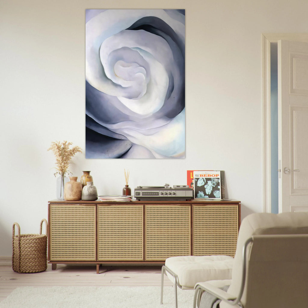 Abstraction White Rose Poster | Georgia O'Keeffe Poster | Georgia O Keeffe Prints