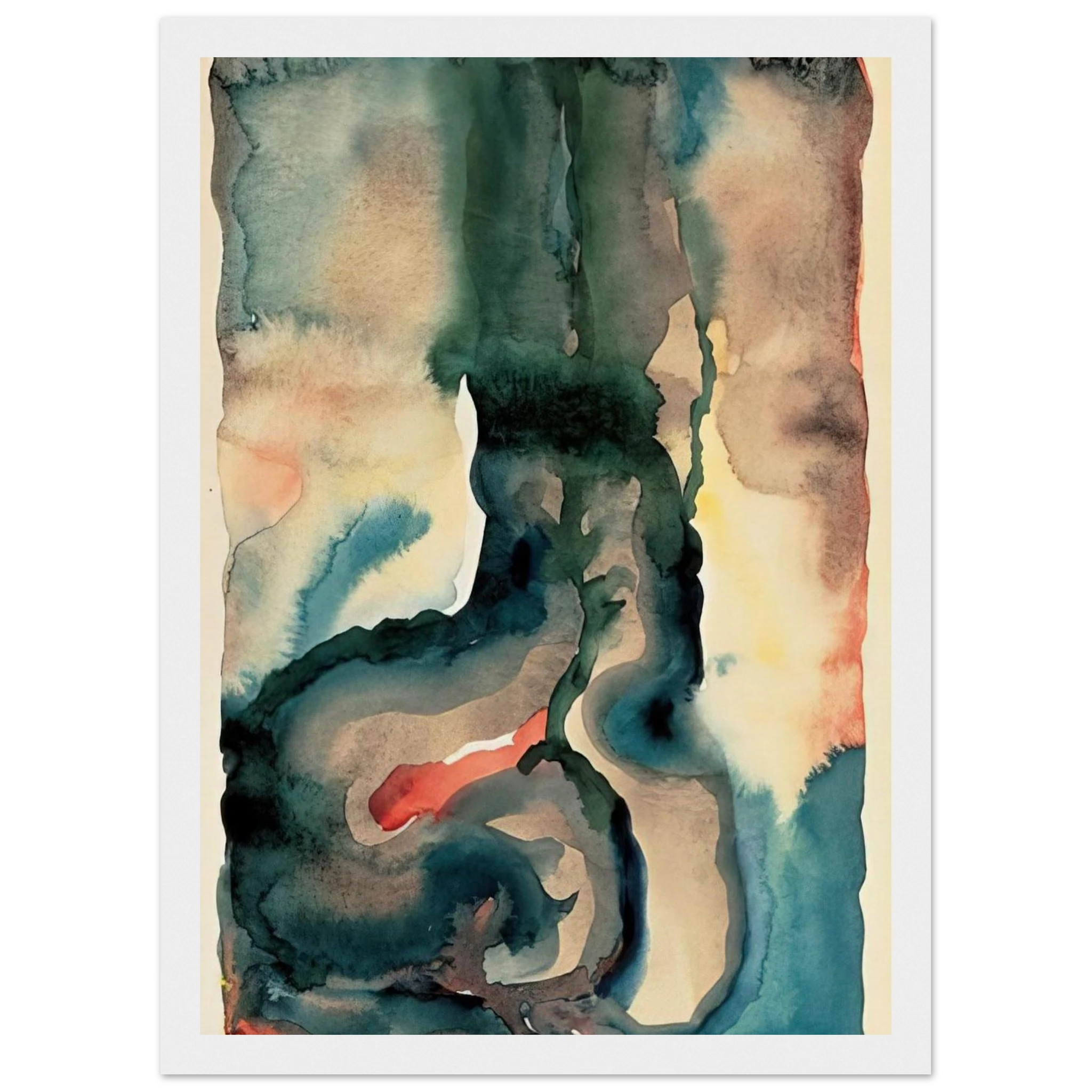 Portrait No. III Framed Poster | Georgia O'Keeffe Framed Prints Wall Art | Georgia O Keeffe Prints
