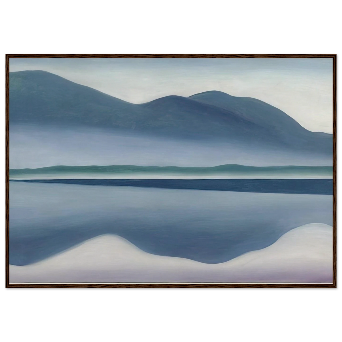 Lake George  formerly Reflection Seascape  Framed Poster | Georgia O'Keeffe Framed Prints Wall Art | Georgia O Keeffe Prints