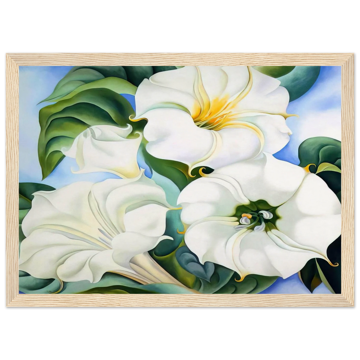 Jimson Weed 3 Framed Poster | Georgia O'Keeffe Framed Prints Wall Art | Georgia O Keeffe Prints