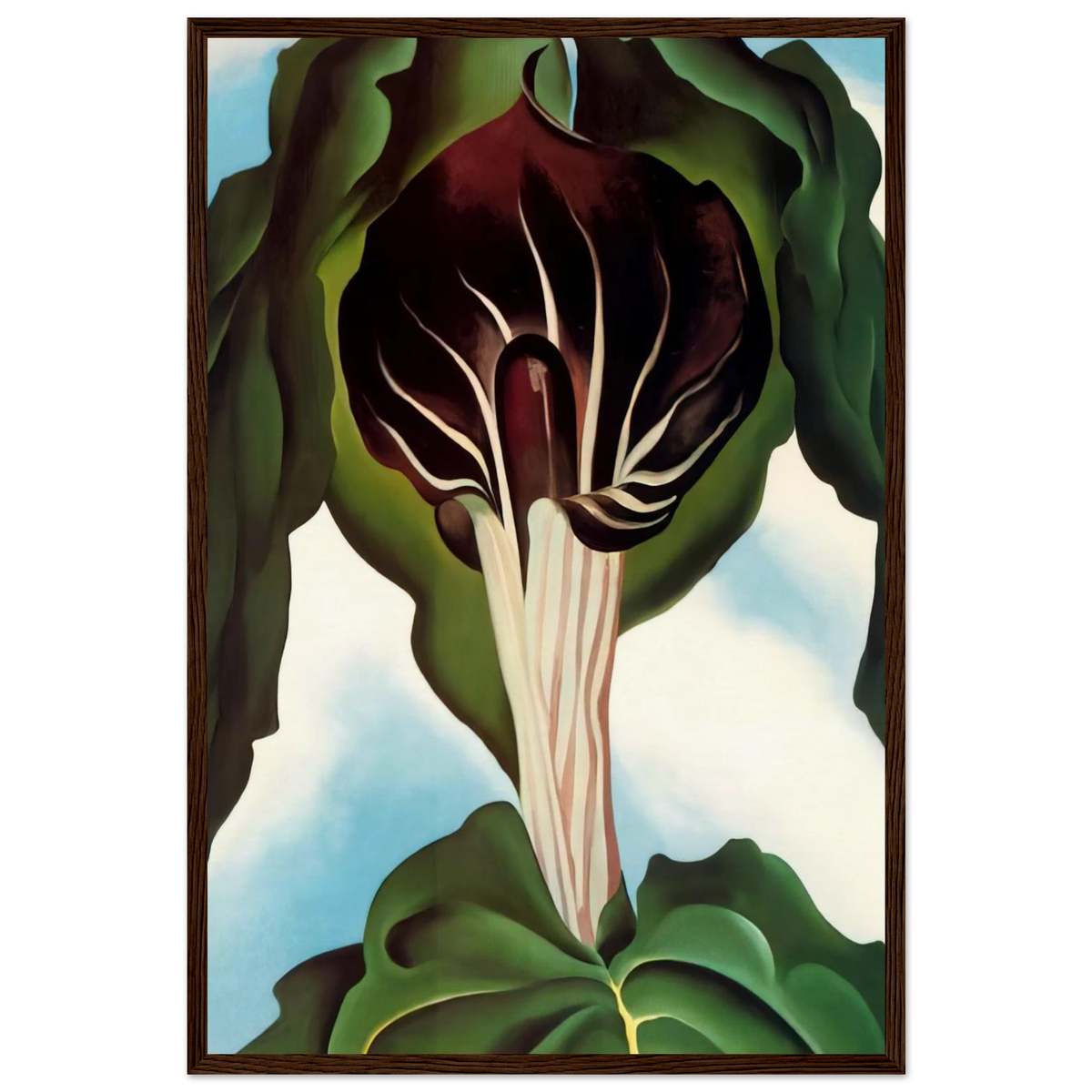 Jack-in-the-Pulpit III Framed Poster | Georgia O'Keeffe Framed Prints Wall Art | Georgia O Keeffe Prints