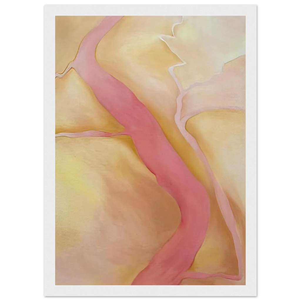 It Was Yellow and Pink II Framed Poster | Georgia O'Keeffe Framed Prints Wall Art | Georgia O Keeffe Prints