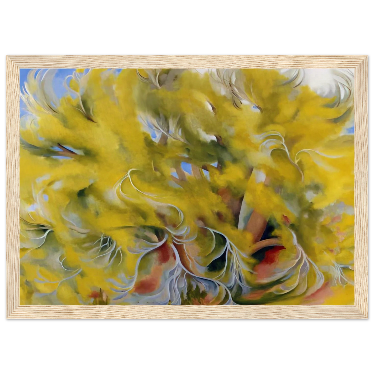 Cottonwood Tree in Spring Framed Poster | Georgia O'Keeffe Framed Prints Wall Art | Georgia O Keeffe Prints