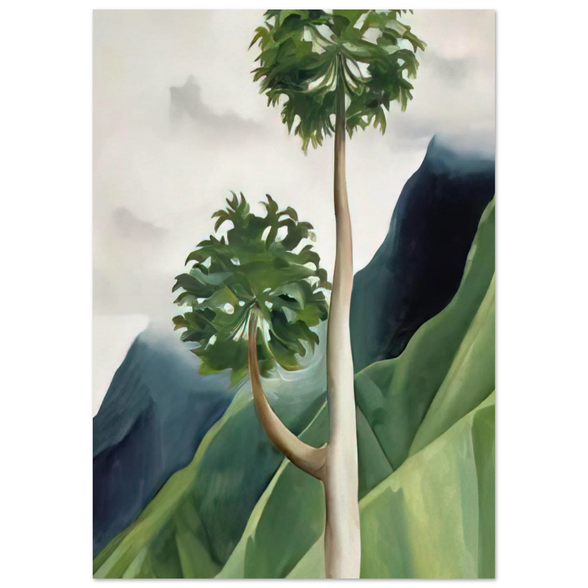 Papaya Tree-Iao Valley Poster | Georgia O'Keeffe Poster | Georgia O Keeffe Prints