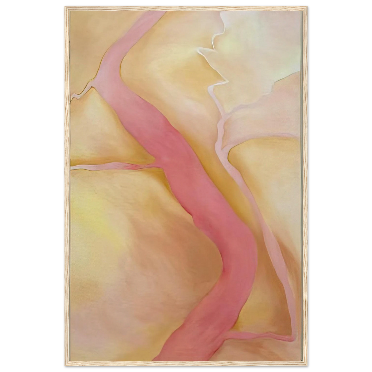 It Was Yellow and Pink II Framed Poster | Georgia O'Keeffe Framed Prints Wall Art | Georgia O Keeffe Prints