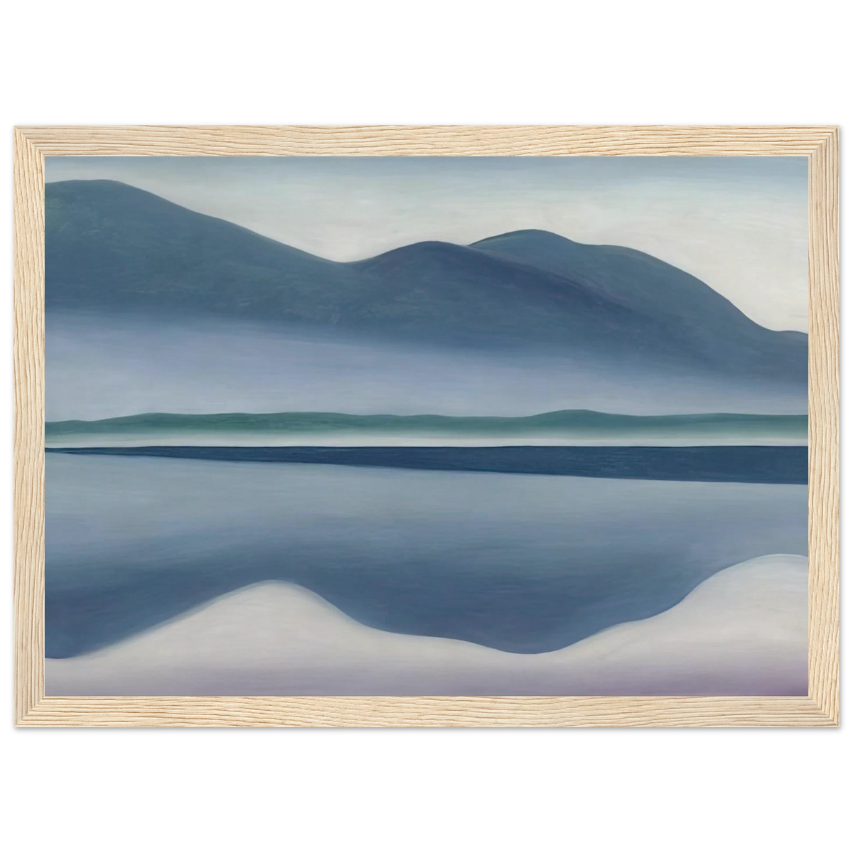 Lake George  formerly Reflection Seascape  Framed Poster | Georgia O'Keeffe Framed Prints Wall Art | Georgia O Keeffe Prints