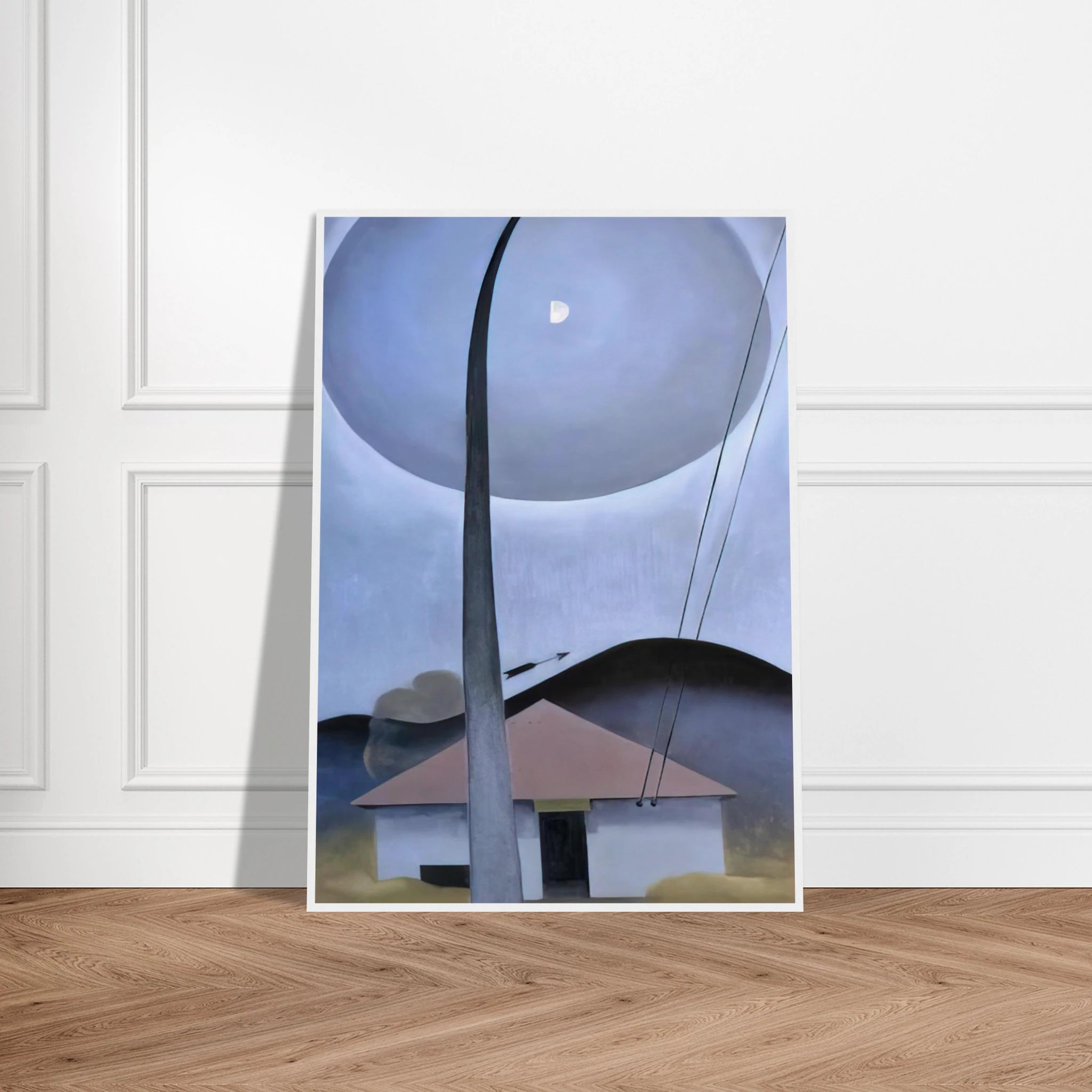 Little House with Flagpole Framed Poster | Georgia O'Keeffe Framed Prints Wall Art | Georgia O Keeffe Prints
