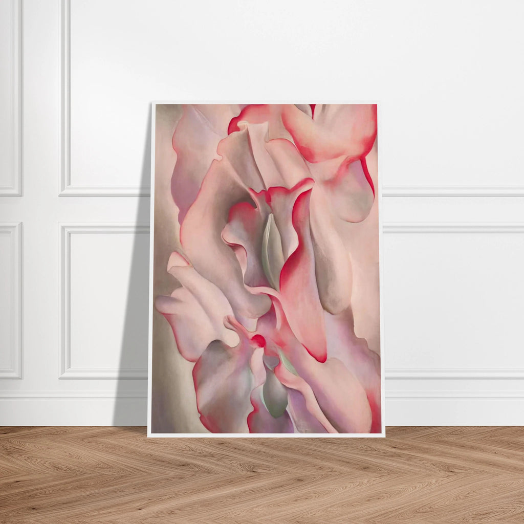 Pink Sweet Peas 2 Framed Poster | Georgia O'Keeffe Framed Prints Wall Art | Georgia O Keeffe Prints