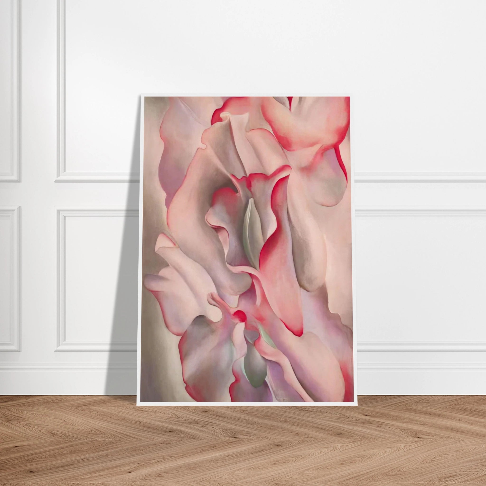 Pink Sweet Peas 2 Framed Poster | Georgia O'Keeffe Framed Prints Wall Art | Georgia O Keeffe Prints