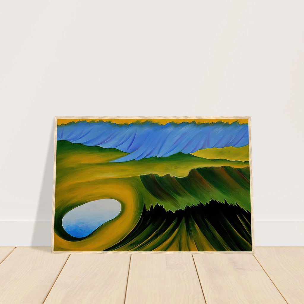 Mountains and Lake Framed Poster | Georgia O'Keeffe Framed Prints Wall Art | Georgia O Keeffe Prints