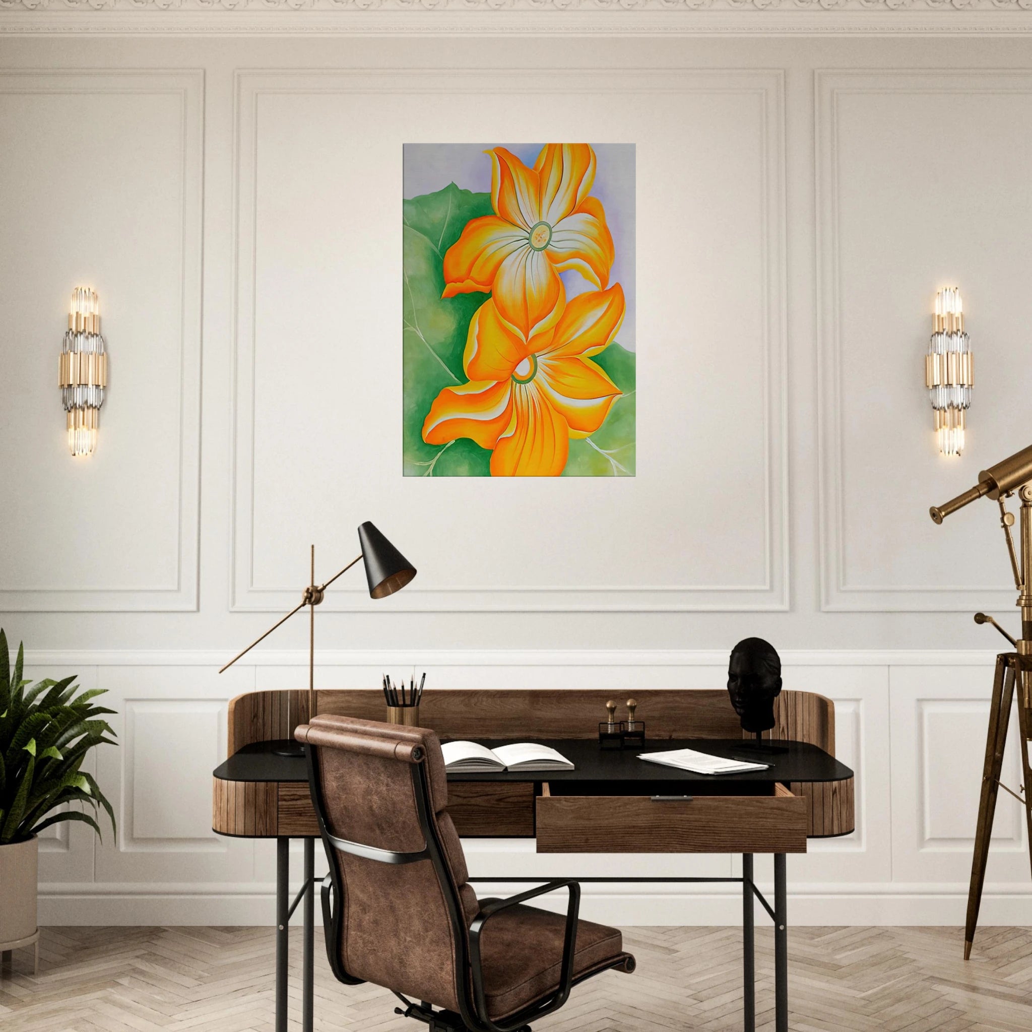 Squash Blossoms Canvas | Georgia O'Keeffe Canvas | Georgia O Keeffe Prints